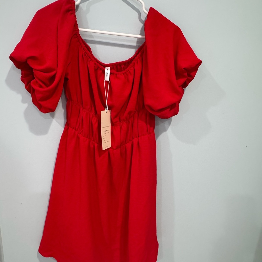 Elegant Red Mini Dress